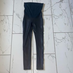 Maternity SPANX faux leather leggings